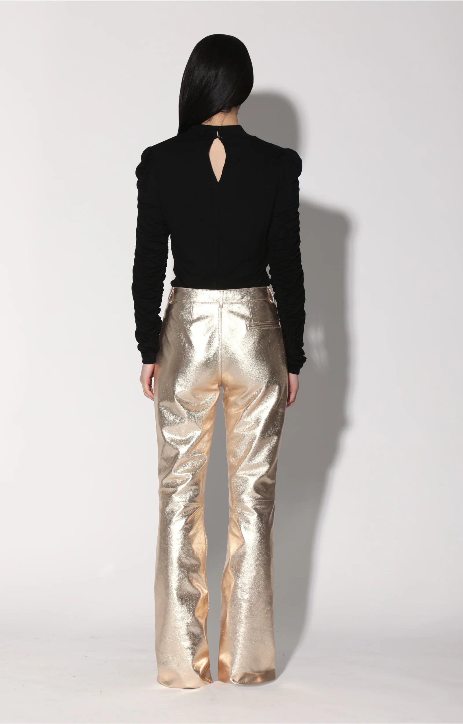 Walter Baker Dimitri Pant in Gold - clever alice