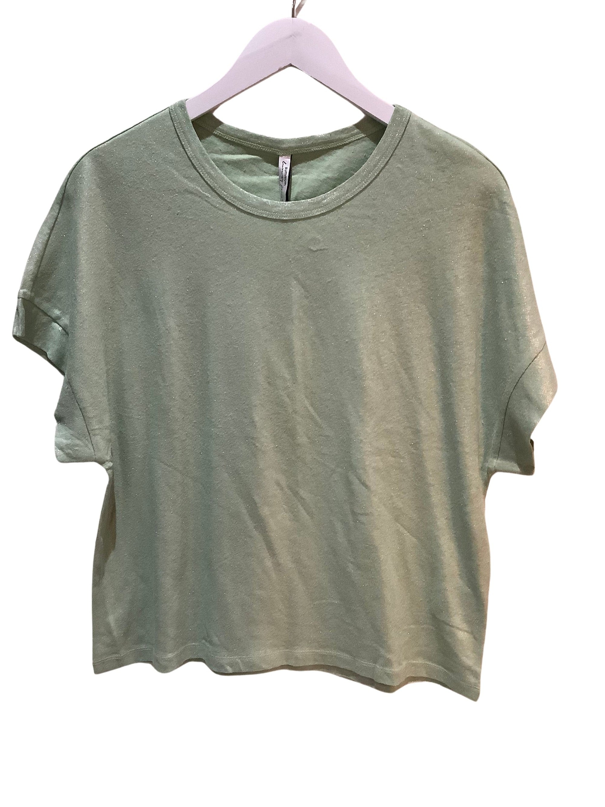 Summum Green Sparkle T-shirt - clever alice