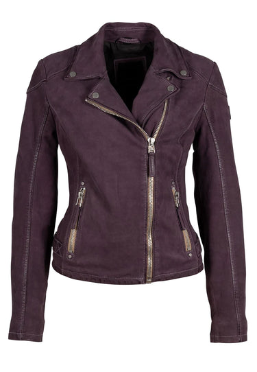 Mauritius Karyn RF Leather Jacket in Purple