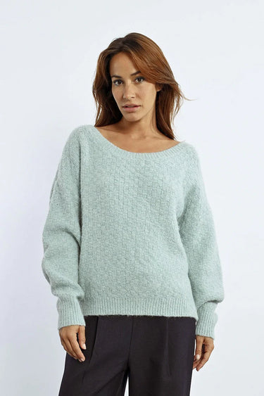 Lili Sidonio V-Neck Sweater at the Back