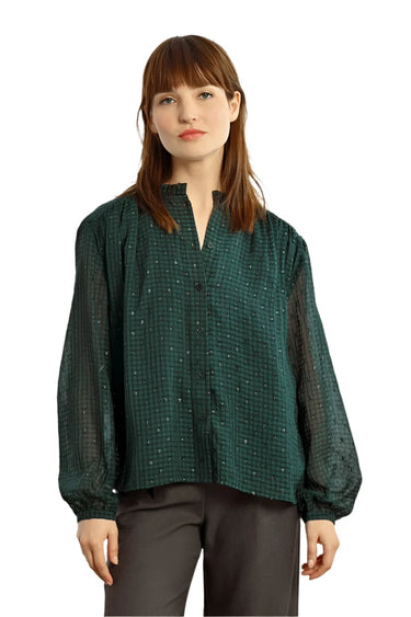 Molly bracken Checked Sheer Voile Shirt