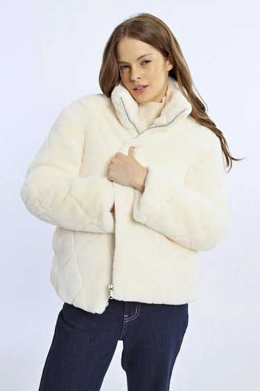 Molly Bracken Short Faux Fur Jacket