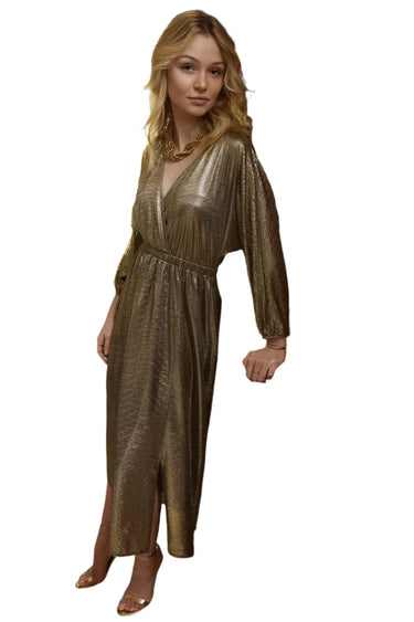 Long Metallic Dress