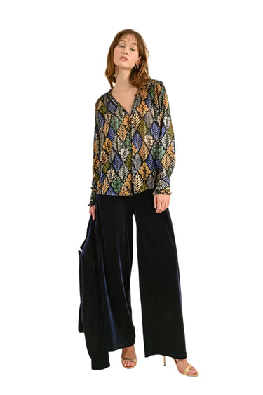 Molly Bracken FLOWING VELVET PANNE PANTS