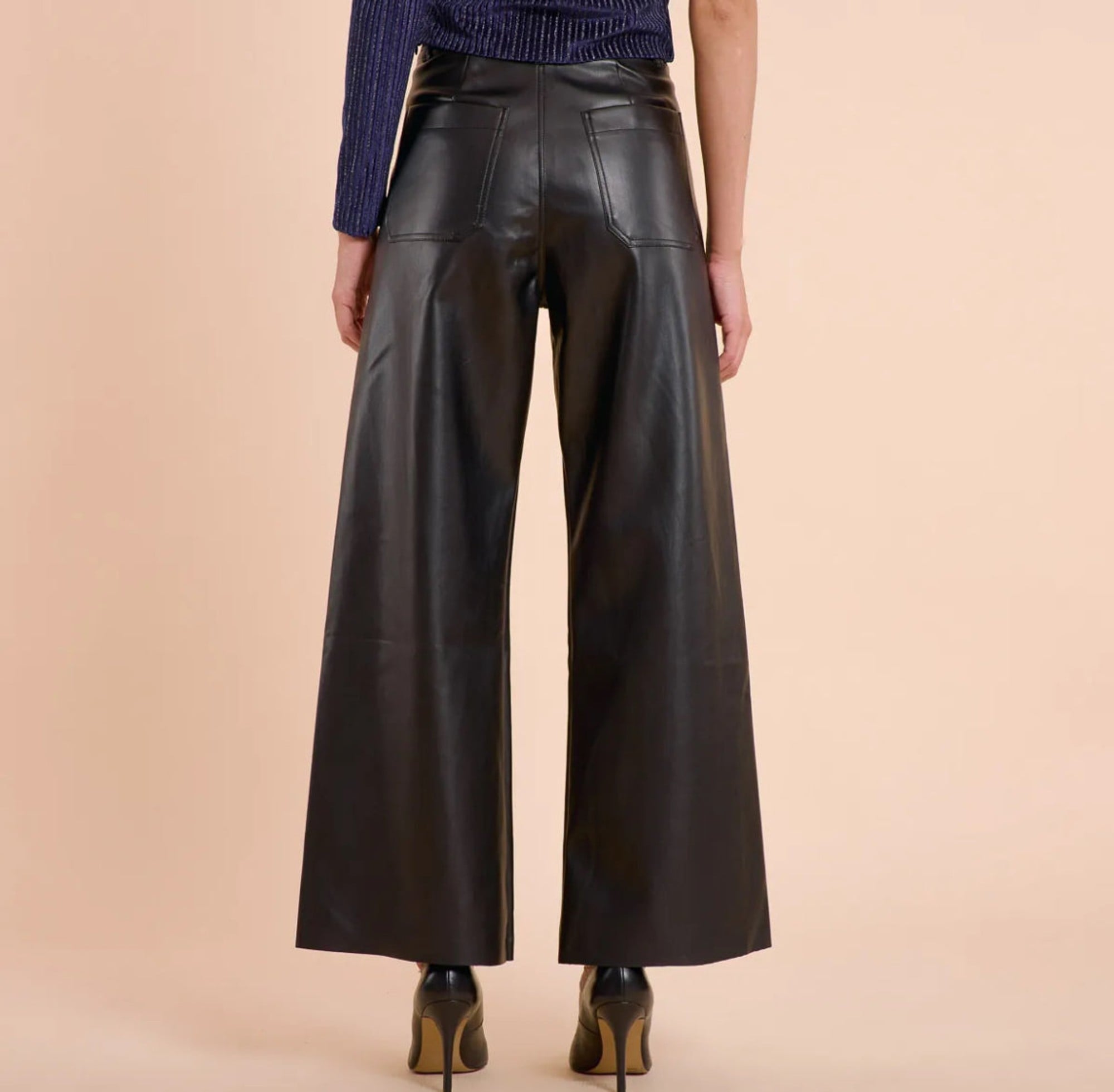 Sweewe Vegan Leather Trousers - clever alice