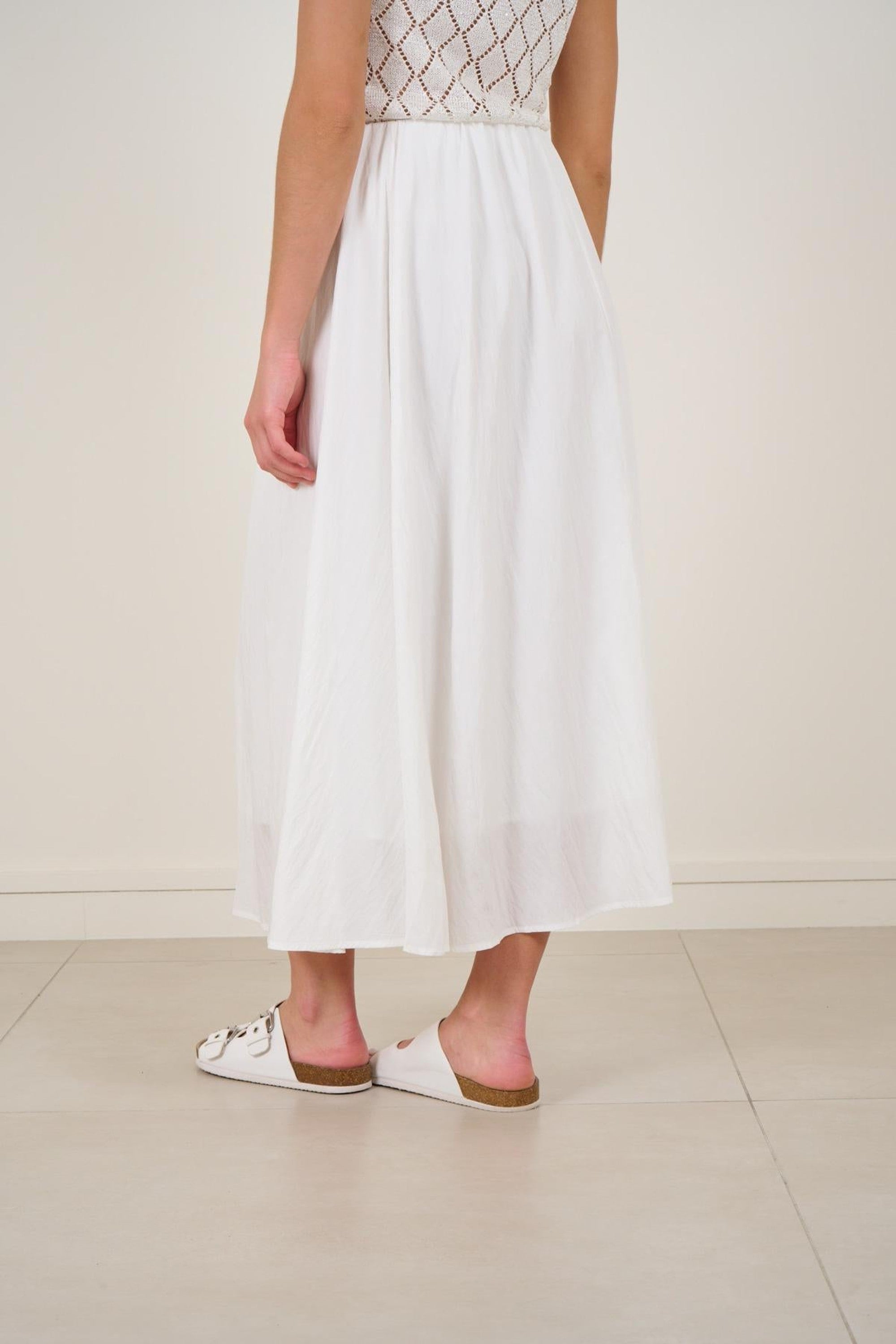 Clever Alice Isabel Skirt in White