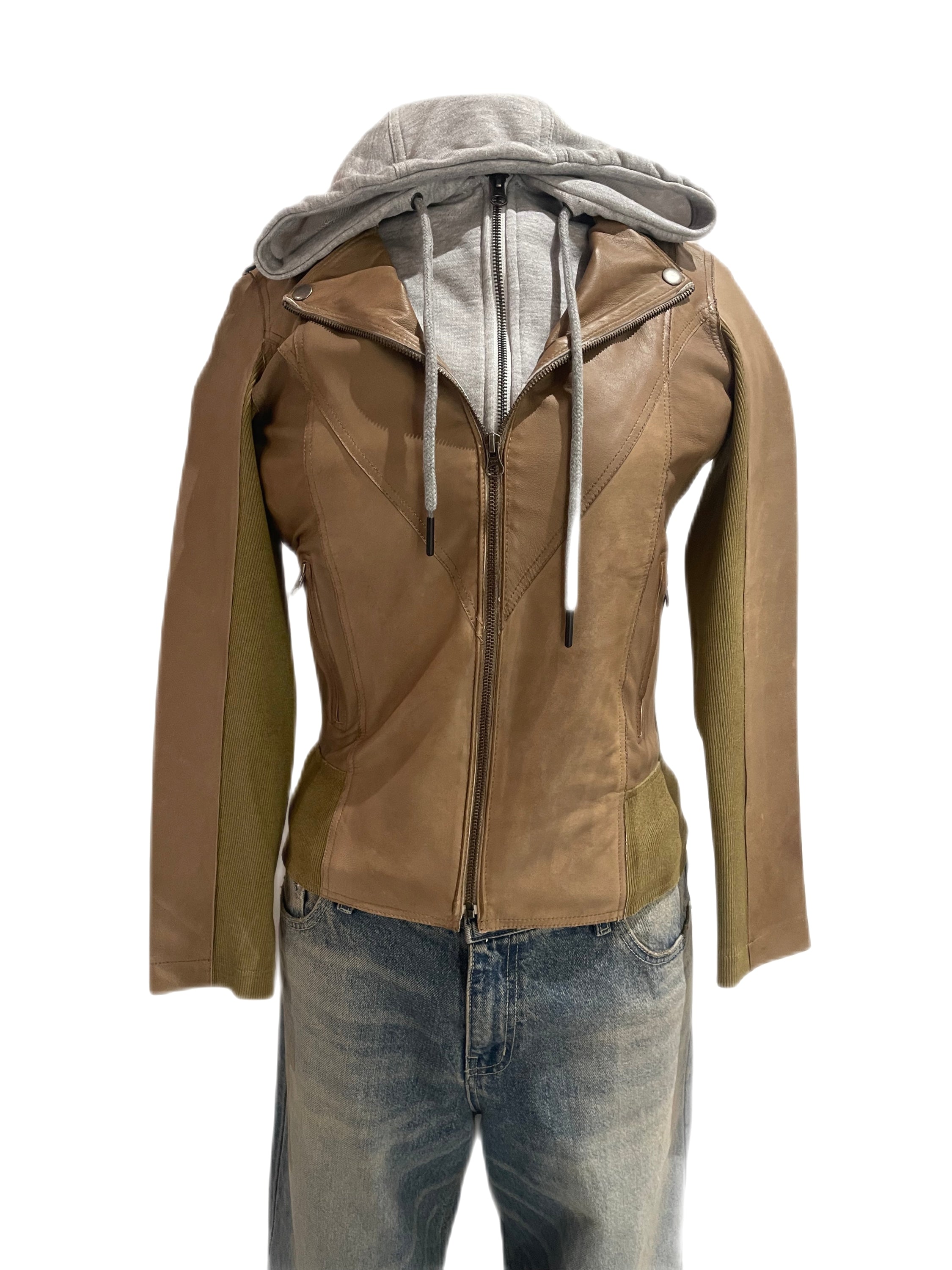 JKT Hannah Patina in Bronze with hood - clever alice