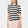 Compania Fantastica Black striped short sleeve sweater - clever alice