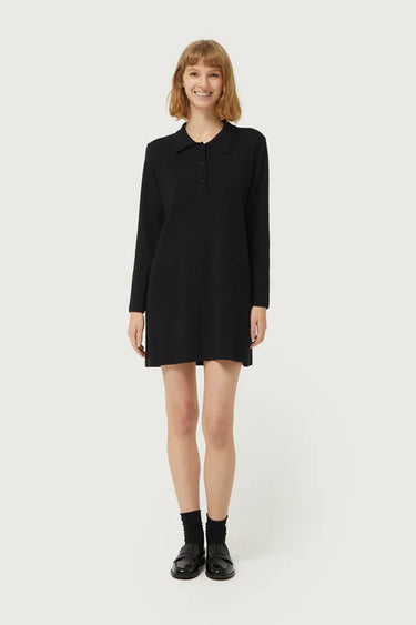 Compania Fantastica Short dress with black polo neck