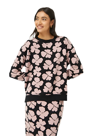 Compania Fantastica Jacquard Floral Knit Sweater