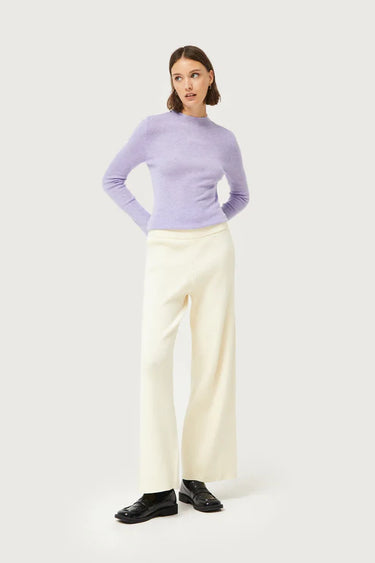 Compania Fantastica Straight Cream knit pants