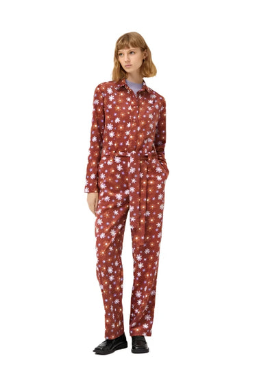 Compania Fantastica Montana Floral Corduroy Jumpsuit