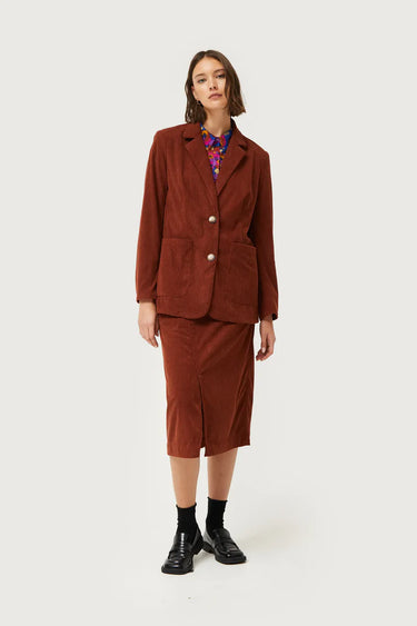 Compania Fantastica Brown Corduroy Blazer