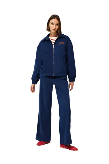 Compania Fantastica Blue Corduroy Bomber Jacket