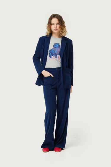 Compania Fantastica Corduroy Blazer in Navy or Fuschia