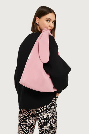 Compania Fantastica Pink Neoprene Shoulder Bag