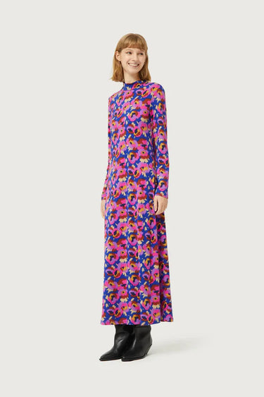 Compania Fantastica Dewberry Floral Print Maxi Dress