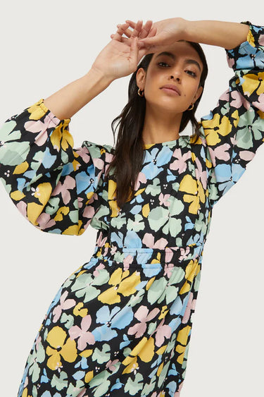 Compania Fantastica Jacinto floral print midi dress