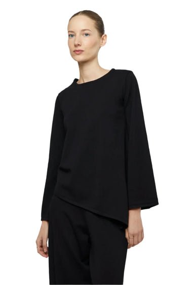 Wild Pony Asymmetrical black knit sweater