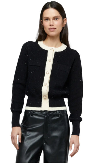 Wild Pony Black shiny knitted jacket