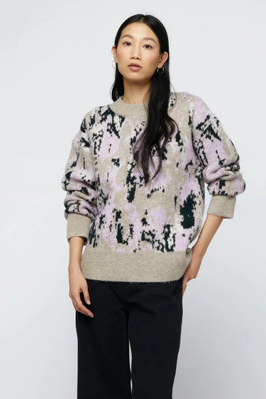 Wild Pony Lilac camouflage jacquard jersey