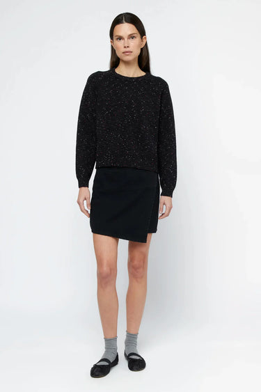 Wild Pony Black mottled knit jersey