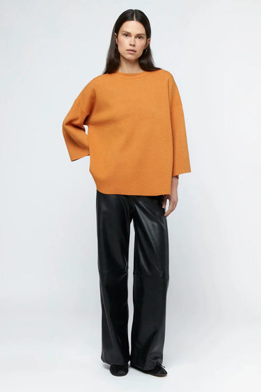 Wild Pony Orange wide sleeve knitted jersey