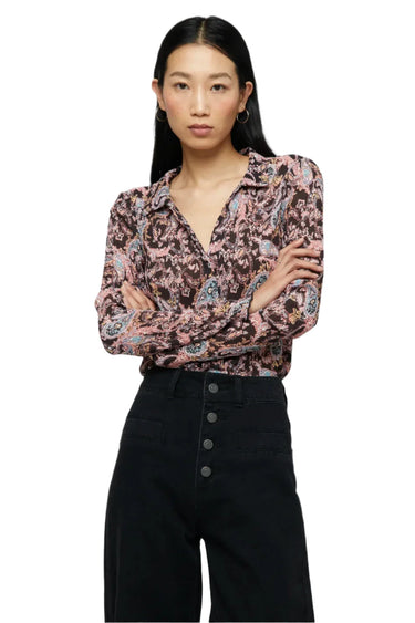 Wild Pony Flowy Paisley Print Shirt