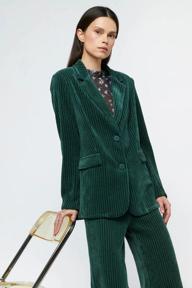 Wild Pony Green velvet corduroy blazer