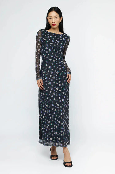 Wild Pony Anemona floral mesh long dress