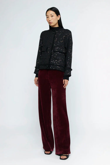 Wild Pony Burgundy Velvet Corduroy Suit Trouser