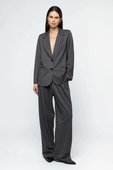 Wild Pony Gray Pinstripe Suit Blazer