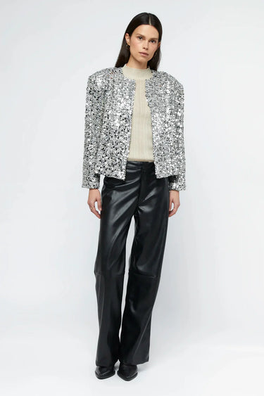 Wild Pony Tweed Jacket With Silver Sequins