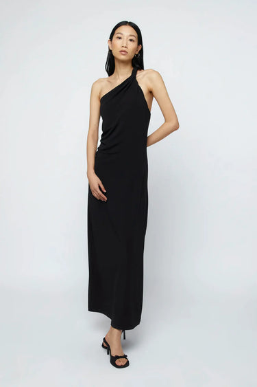 Wild Pony Black Asymmetrical Long Dress