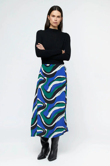 Wild Pony Niger print midi skirt