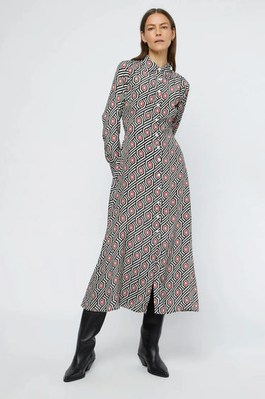 Wild Pony Long geometric shirt dress