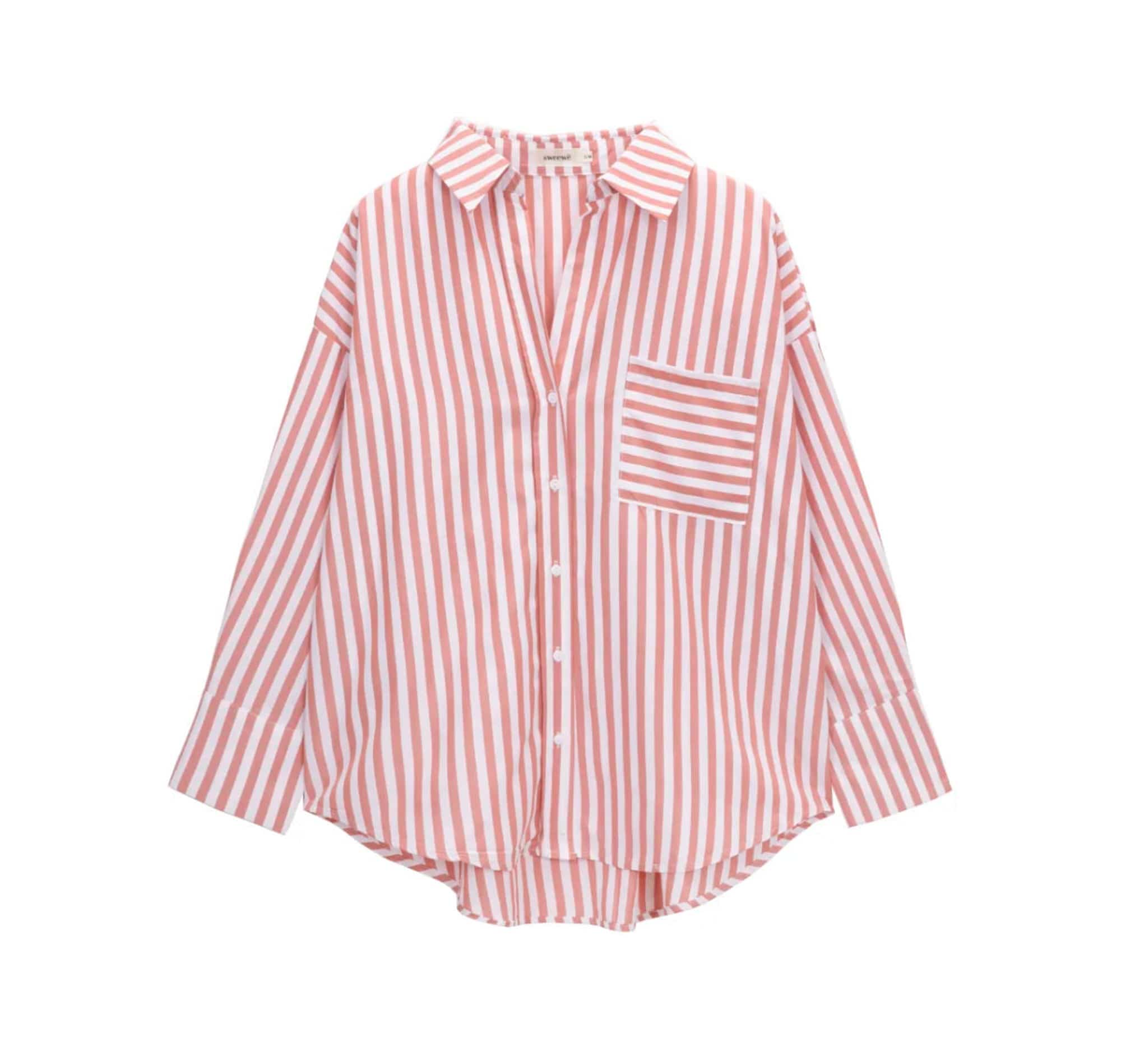 Sweewe Paris Striped Blouse in Pink - clever alice