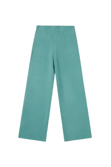 Compania Fantastica Green Wide Knit Pant