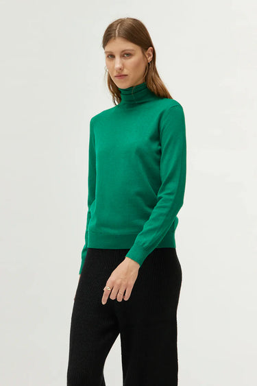 Compania Fantastica Green turtleneck sweater