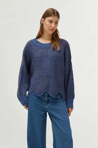 Compania Fantastica Hem Detailed Sweater