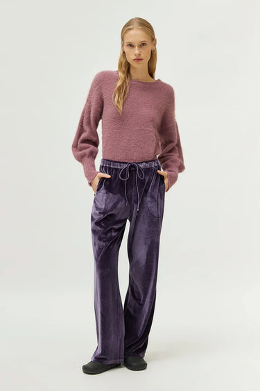 Compania Fantastica Purple velvet pants