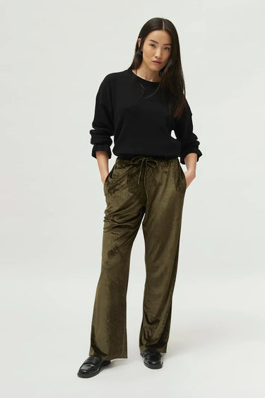 Compania Fantastica Green Velvet Pants