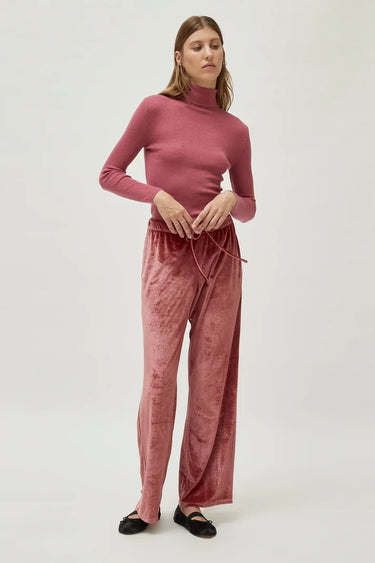 Compania Fantastica Pink velvet pants