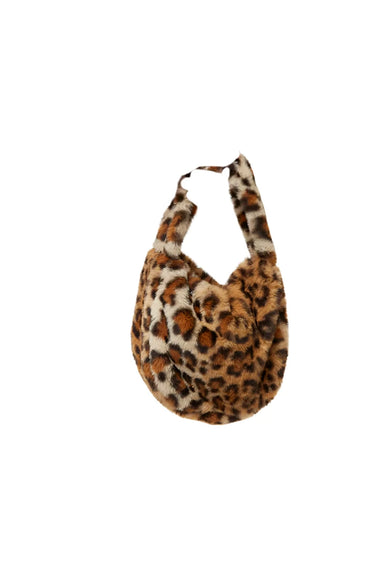 Compania Fantastica Fur Handbag in Black or Cheetah