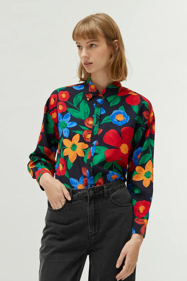 Compania Fantastica Multi Floral Print Shirt