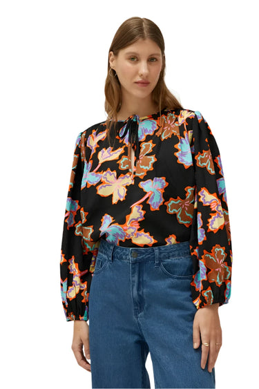 Compania Fantastica Alhelí floral print top