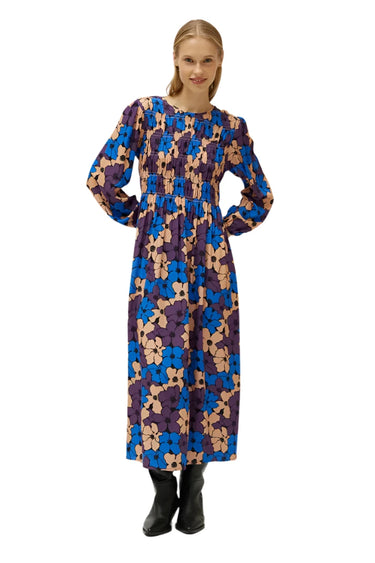 Camille floral print long dress