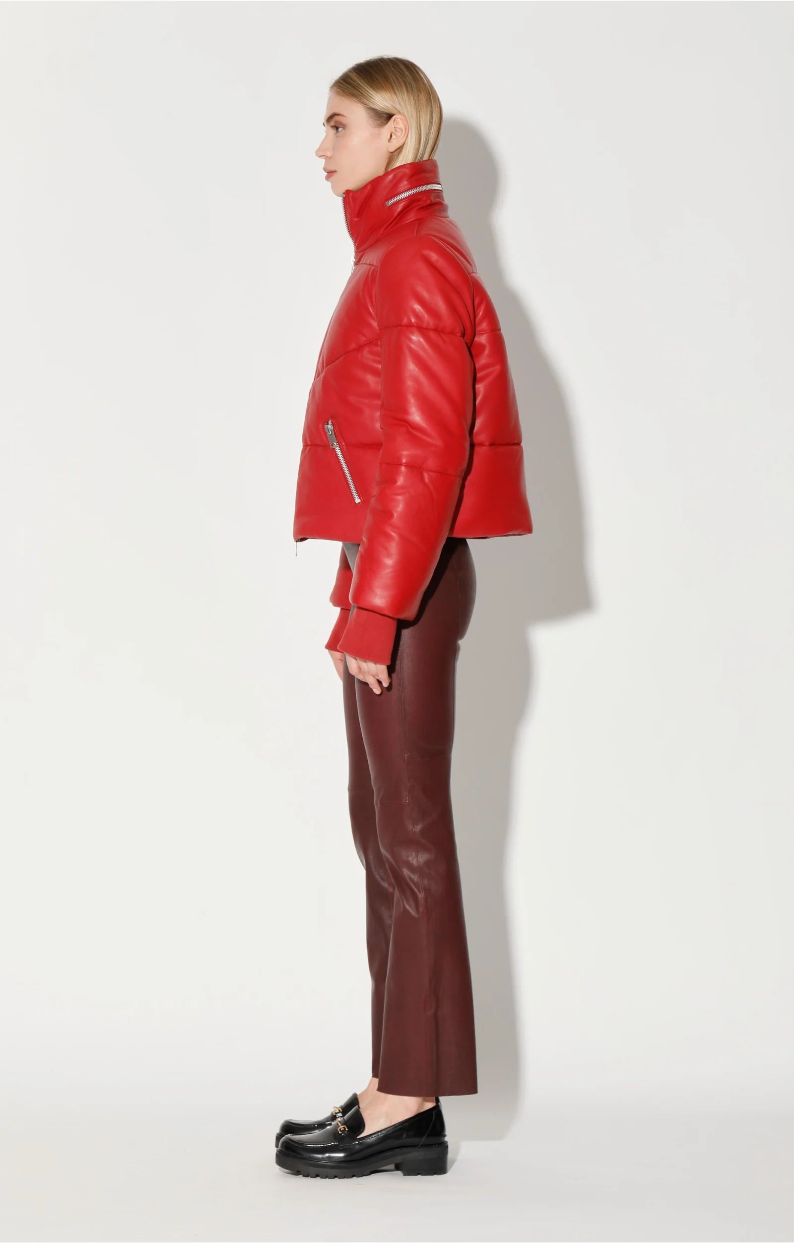Walter Baker Edwina Jacket, Red - Leather - clever alice