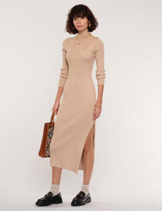 Heartloom Knit Maxi in Beige - clever alice