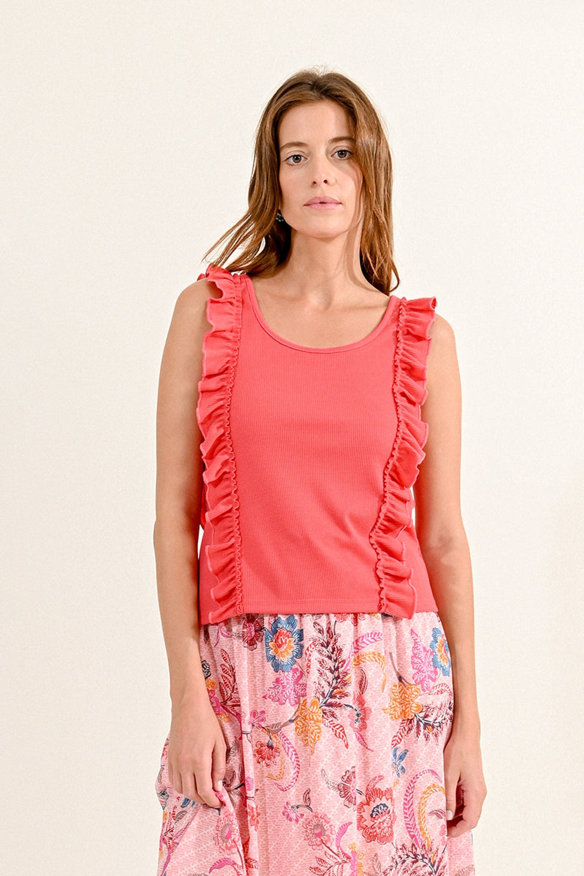 Molly Bracken Coral tank top - clever alice